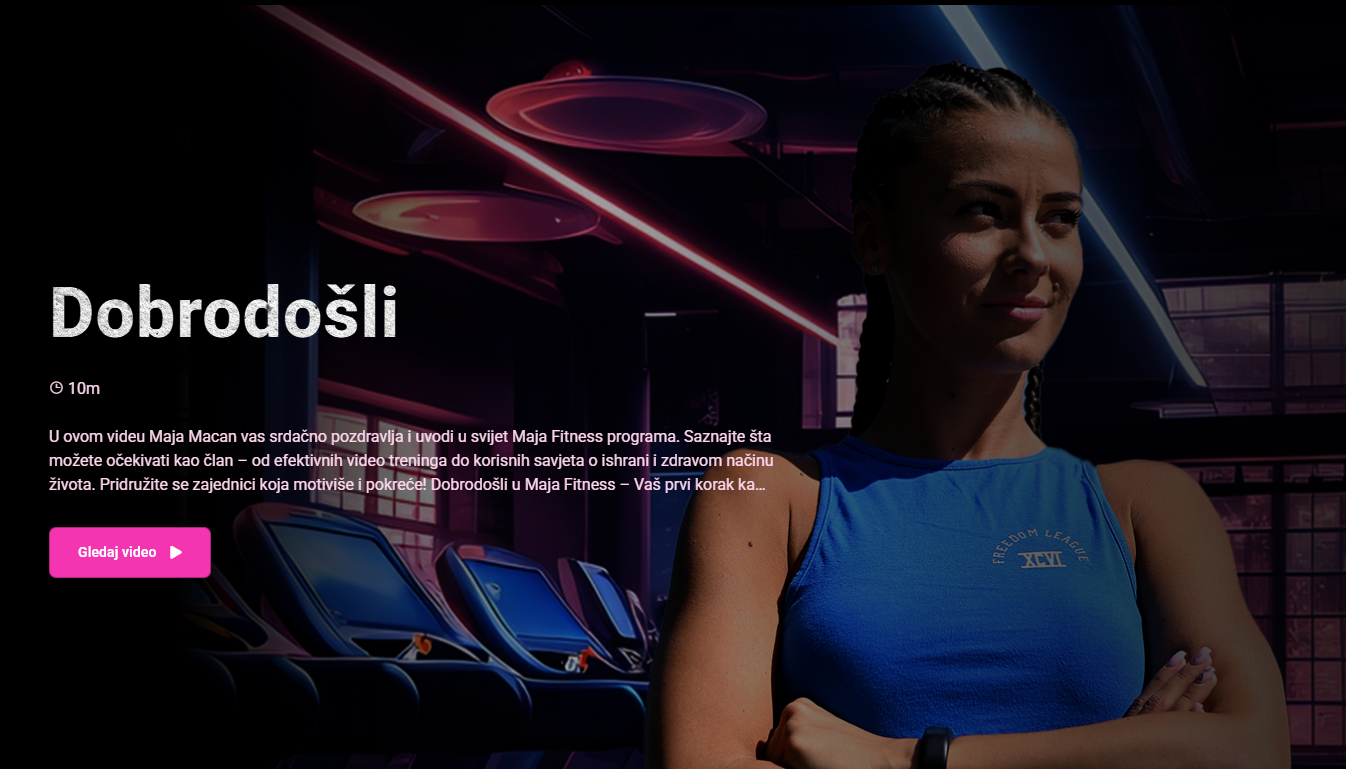 Maja Fitness ima novi web sajt – Počinje nova online era!